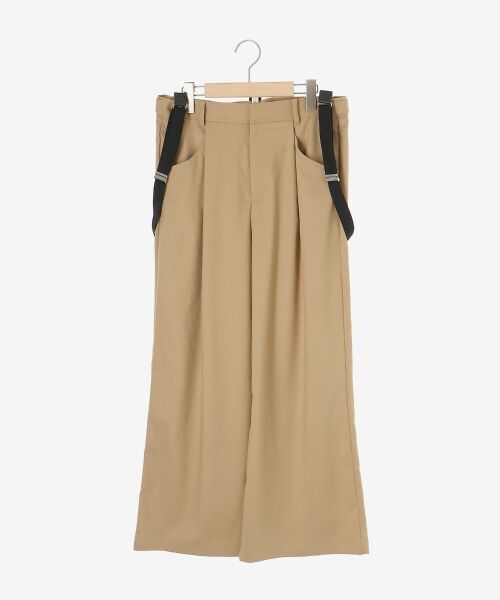 le.coeur blanc / ルクールブラン その他パンツ | サスペンダー付タックワイドパンツ | 詳細1