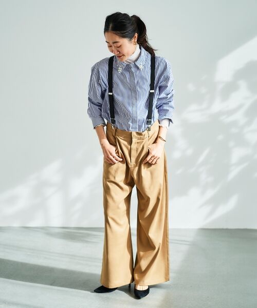 le.coeur blanc / ルクールブラン その他パンツ | サスペンダー付タックワイドパンツ | 詳細14