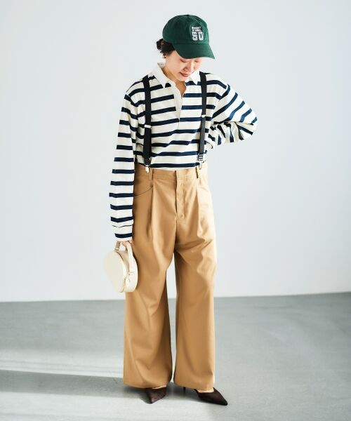 le.coeur blanc / ルクールブラン その他パンツ | サスペンダー付タックワイドパンツ | 詳細15