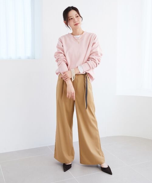 le.coeur blanc / ルクールブラン その他パンツ | サスペンダー付タックワイドパンツ | 詳細24