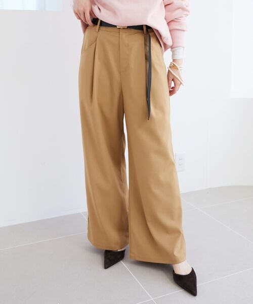 le.coeur blanc / ルクールブラン その他パンツ | サスペンダー付タックワイドパンツ | 詳細25