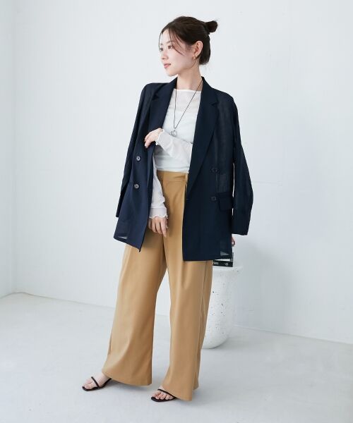 le.coeur blanc / ルクールブラン その他パンツ | サスペンダー付タックワイドパンツ | 詳細26