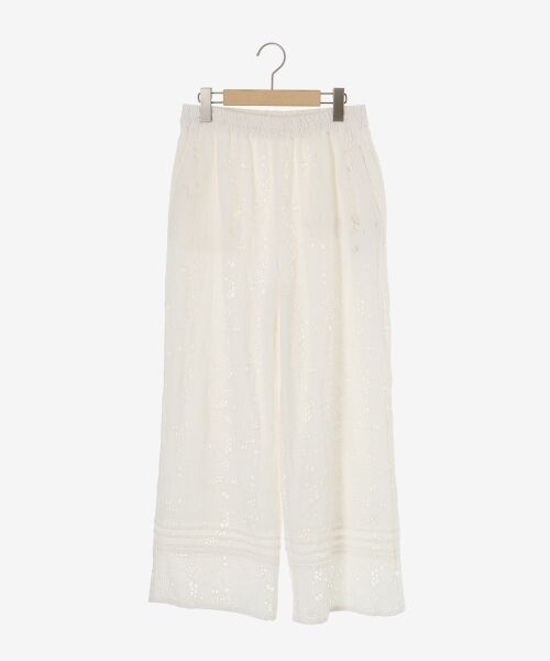 le.coeur blanc / ルクールブラン その他パンツ | 《手洗い可能》カットワークレースパンツ | 詳細1