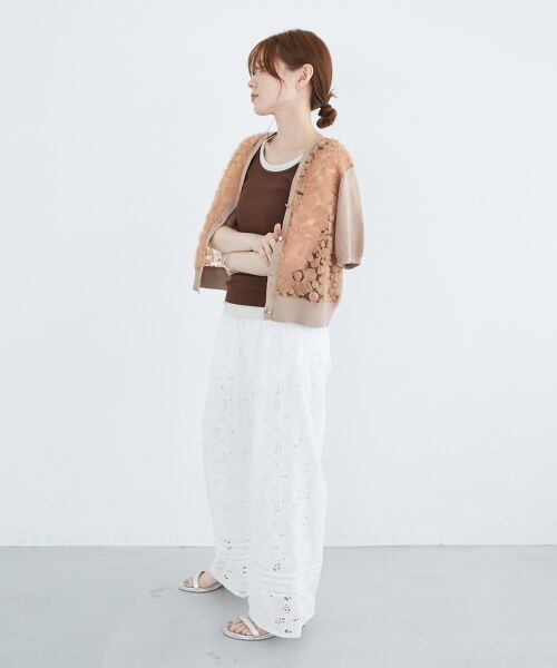 le.coeur blanc / ルクールブラン その他パンツ | 《手洗い可能》カットワークレースパンツ | 詳細12