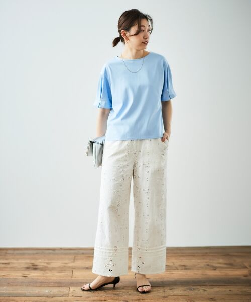 le.coeur blanc / ルクールブラン その他パンツ | 《手洗い可能》カットワークレースパンツ | 詳細24