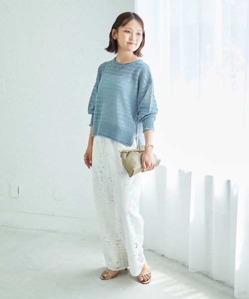 le.coeur blanc / ルクールブラン その他パンツ | 《手洗い可能》カットワークレースパンツ | 詳細25