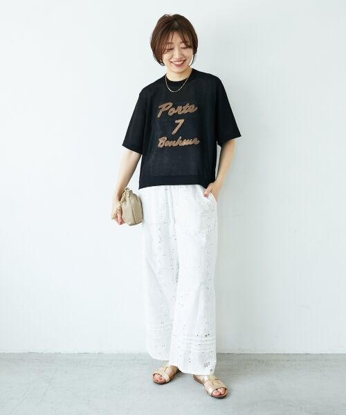 le.coeur blanc / ルクールブラン その他パンツ | 《手洗い可能》カットワークレースパンツ | 詳細26