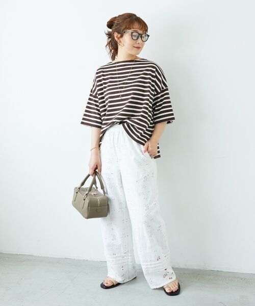 le.coeur blanc / ルクールブラン その他パンツ | 《手洗い可能》カットワークレースパンツ | 詳細27