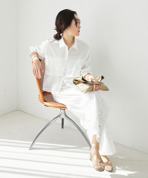 le.coeur blanc / ルクールブラン その他パンツ | 《手洗い可能》カットワークレースパンツ | 詳細28