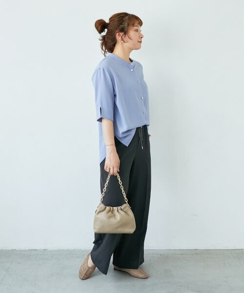 le.coeur blanc / ルクールブラン その他パンツ | 《さらっとした素材感》タンブラーブッチャーイージーパンツ | 詳細14