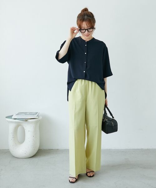 le.coeur blanc / ルクールブラン その他パンツ | 《さらっとした素材感》タンブラーブッチャーイージーパンツ | 詳細19