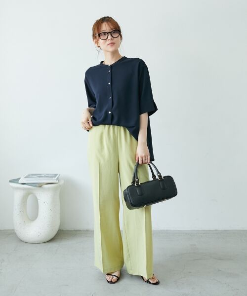 le.coeur blanc / ルクールブラン その他パンツ | 《さらっとした素材感》タンブラーブッチャーイージーパンツ | 詳細20