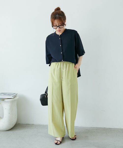 le.coeur blanc / ルクールブラン その他パンツ | 《さらっとした素材感》タンブラーブッチャーイージーパンツ | 詳細21