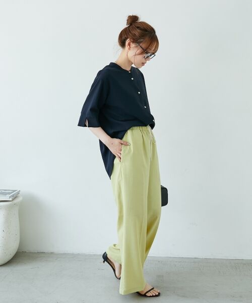 le.coeur blanc / ルクールブラン その他パンツ | 《さらっとした素材感》タンブラーブッチャーイージーパンツ | 詳細23