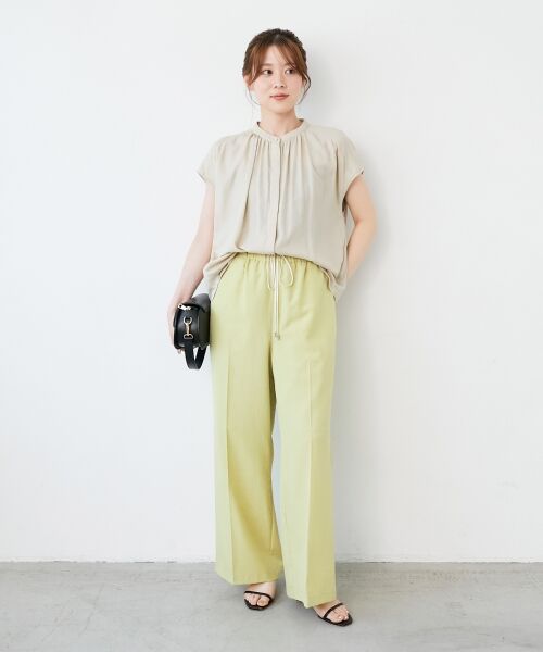 le.coeur blanc / ルクールブラン その他パンツ | 《さらっとした素材感》タンブラーブッチャーイージーパンツ | 詳細24