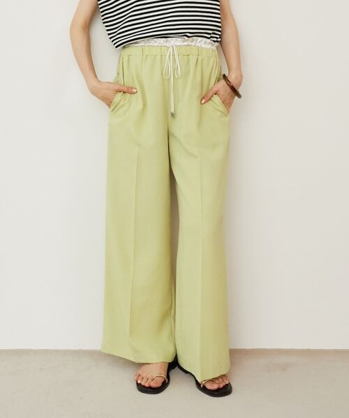 le.coeur blanc / ルクールブラン その他パンツ | 《さらっとした素材感》タンブラーブッチャーイージーパンツ | 詳細26