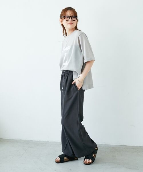 le.coeur blanc / ルクールブラン その他パンツ | 《さらっとした素材感》タンブラーブッチャーイージーパンツ | 詳細6
