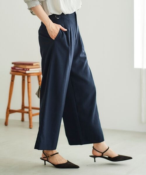 le.coeur blanc / ルクールブラン その他パンツ | 《手洗い可能》タンブラーブッチャータックワイドパンツ | 詳細16