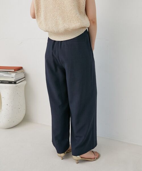 le.coeur blanc / ルクールブラン その他パンツ | 《手洗い可能》タンブラーブッチャータックワイドパンツ | 詳細24