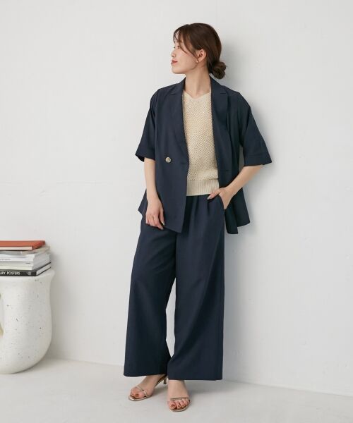 le.coeur blanc / ルクールブラン その他パンツ | 《手洗い可能》タンブラーブッチャータックワイドパンツ | 詳細25