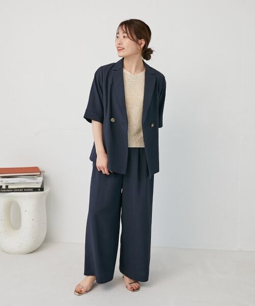 le.coeur blanc / ルクールブラン その他パンツ | 《手洗い可能》タンブラーブッチャータックワイドパンツ | 詳細26