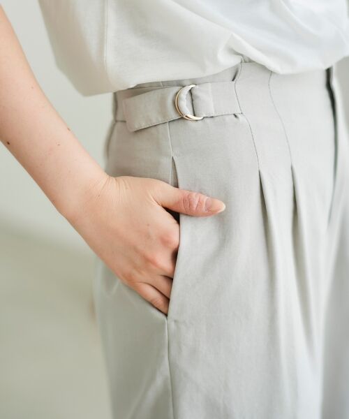 le.coeur blanc / ルクールブラン その他パンツ | 《手洗い可能》タンブラーブッチャータックワイドパンツ | 詳細4