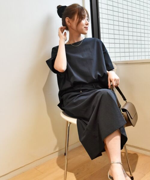 le.coeur blanc / ルクールブラン ロング・マキシ丈ワンピース | MVS天竺プルオーバー×スカートセット | 詳細11