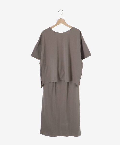 le.coeur blanc / ルクールブラン ロング・マキシ丈ワンピース | MVS天竺プルオーバー×スカートセット | 詳細12