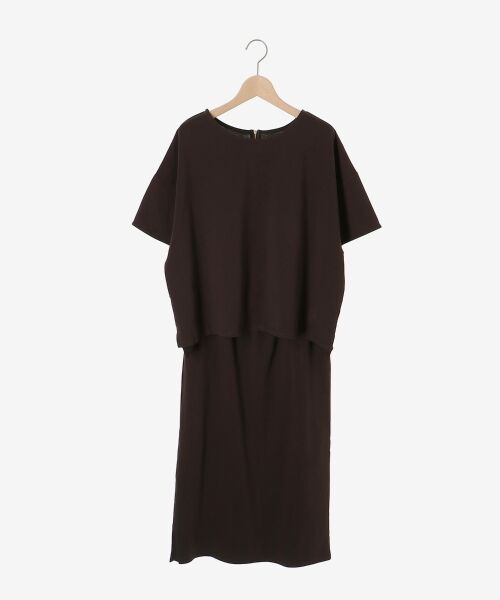 le.coeur blanc / ルクールブラン ロング・マキシ丈ワンピース | MVS天竺プルオーバー×スカートセット | 詳細21