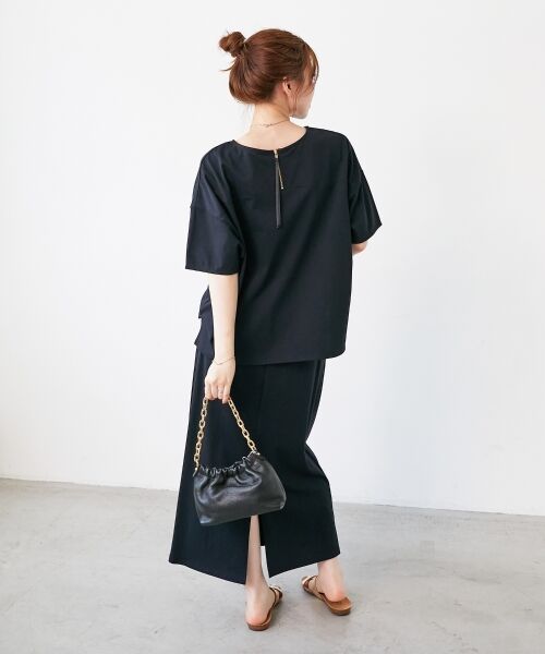 le.coeur blanc / ルクールブラン ロング・マキシ丈ワンピース | MVS天竺プルオーバー×スカートセット | 詳細6