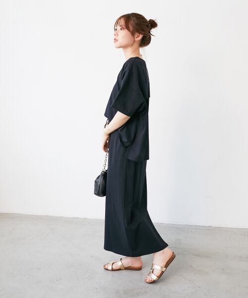 le.coeur blanc / ルクールブラン ロング・マキシ丈ワンピース | MVS天竺プルオーバー×スカートセット | 詳細7