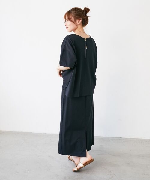 le.coeur blanc / ルクールブラン ロング・マキシ丈ワンピース | MVS天竺プルオーバー×スカートセット | 詳細8