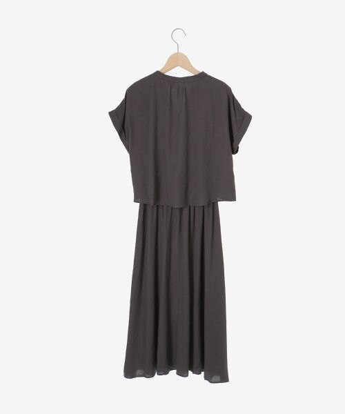 le.coeur blanc / ルクールブラン ロング・マキシ丈ワンピース | 《手洗い可能》リネンライクフロントポケットワンピース | 詳細18