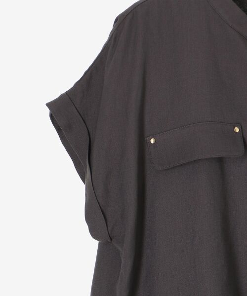 le.coeur blanc / ルクールブラン ロング・マキシ丈ワンピース | 《手洗い可能》リネンライクフロントポケットワンピース | 詳細20