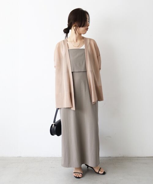 le.coeur blanc / ルクールブラン ロング・マキシ丈ワンピース | RNストレッチキャミワンピース | 詳細13