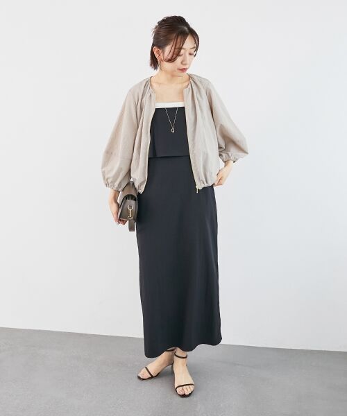 le.coeur blanc / ルクールブラン ロング・マキシ丈ワンピース | RNストレッチキャミワンピース | 詳細19