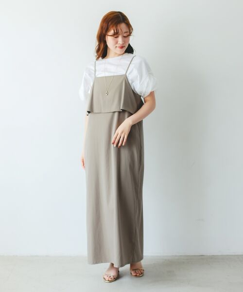 le.coeur blanc / ルクールブラン ロング・マキシ丈ワンピース | RNストレッチキャミワンピース | 詳細2