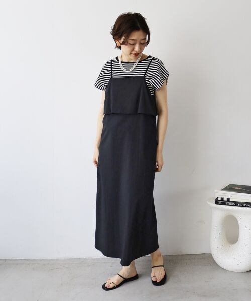 le.coeur blanc / ルクールブラン ロング・マキシ丈ワンピース | RNストレッチキャミワンピース | 詳細20