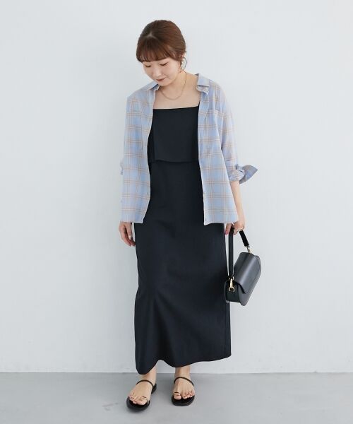 le.coeur blanc / ルクールブラン ロング・マキシ丈ワンピース | RNストレッチキャミワンピース | 詳細25