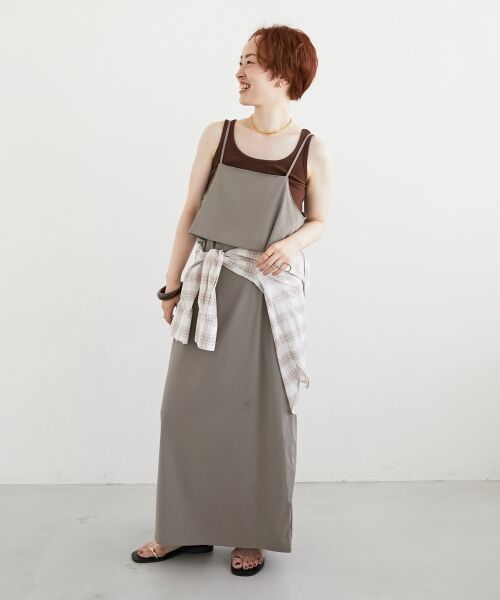 le.coeur blanc / ルクールブラン ロング・マキシ丈ワンピース | RNストレッチキャミワンピース | 詳細9