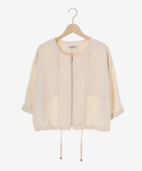 le.coeur blanc / ルクールブラン ブルゾン | 《名品アイテム》リネンライクライトブルゾン | 詳細1