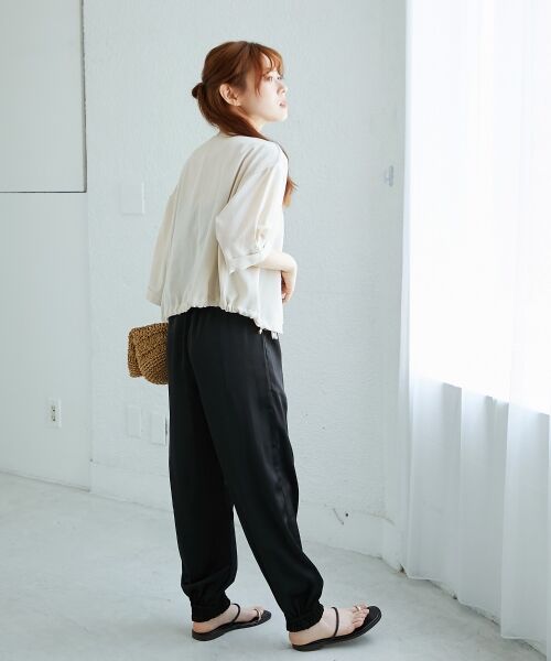 le.coeur blanc / ルクールブラン ブルゾン | 《名品アイテム》リネンライクライトブルゾン | 詳細12