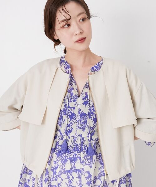 le.coeur blanc / ルクールブラン ブルゾン | 《名品アイテム》リネンライクライトブルゾン | 詳細19