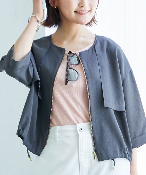 le.coeur blanc / ルクールブラン ブルゾン | 《名品アイテム》リネンライクライトブルゾン | 詳細27