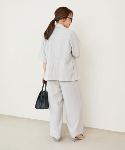 le.coeur blanc / ルクールブラン その他アウター | 《シャツ感覚でラフに羽織れる》タンブラーブッチャーハーフスリーブジャケット | 詳細10