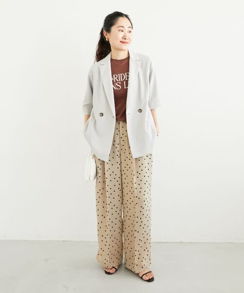 le.coeur blanc / ルクールブラン その他アウター | 《シャツ感覚でラフに羽織れる》タンブラーブッチャーハーフスリーブジャケット | 詳細13