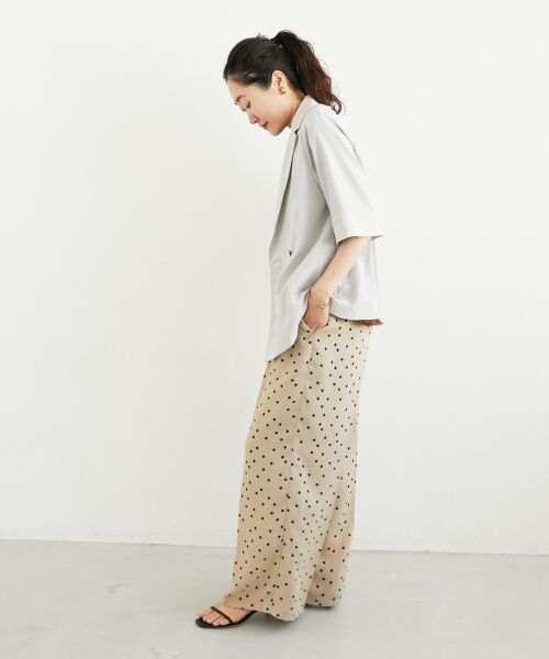 le.coeur blanc / ルクールブラン その他アウター | 《シャツ感覚でラフに羽織れる》タンブラーブッチャーハーフスリーブジャケット | 詳細14