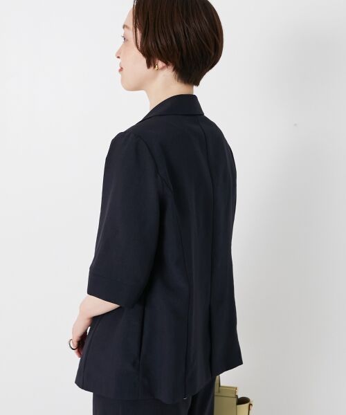 le.coeur blanc / ルクールブラン その他アウター | 《シャツ感覚でラフに羽織れる》タンブラーブッチャーハーフスリーブジャケット | 詳細25