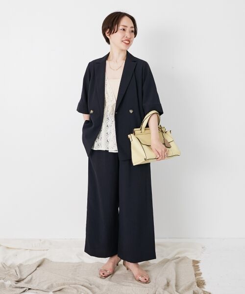 le.coeur blanc / ルクールブラン その他アウター | 《シャツ感覚でラフに羽織れる》タンブラーブッチャーハーフスリーブジャケット | 詳細28