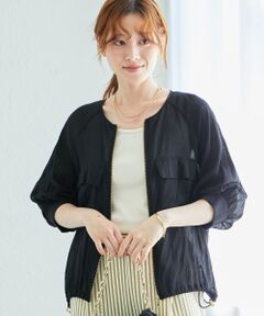 le.coeur blanc / ルクールブラン ブルゾン | 《手洗い可能》ダブルポケットシアーブルゾン